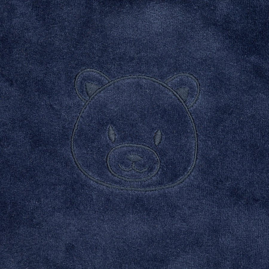 F&D velours babyrompertje | Patriottisch blauw