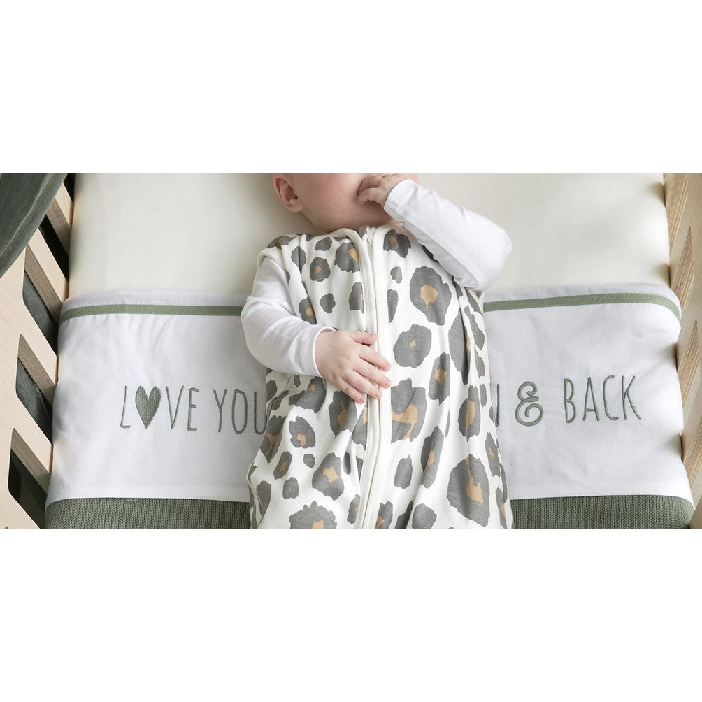 Laken borduur Love you to the moon & back Forest Green