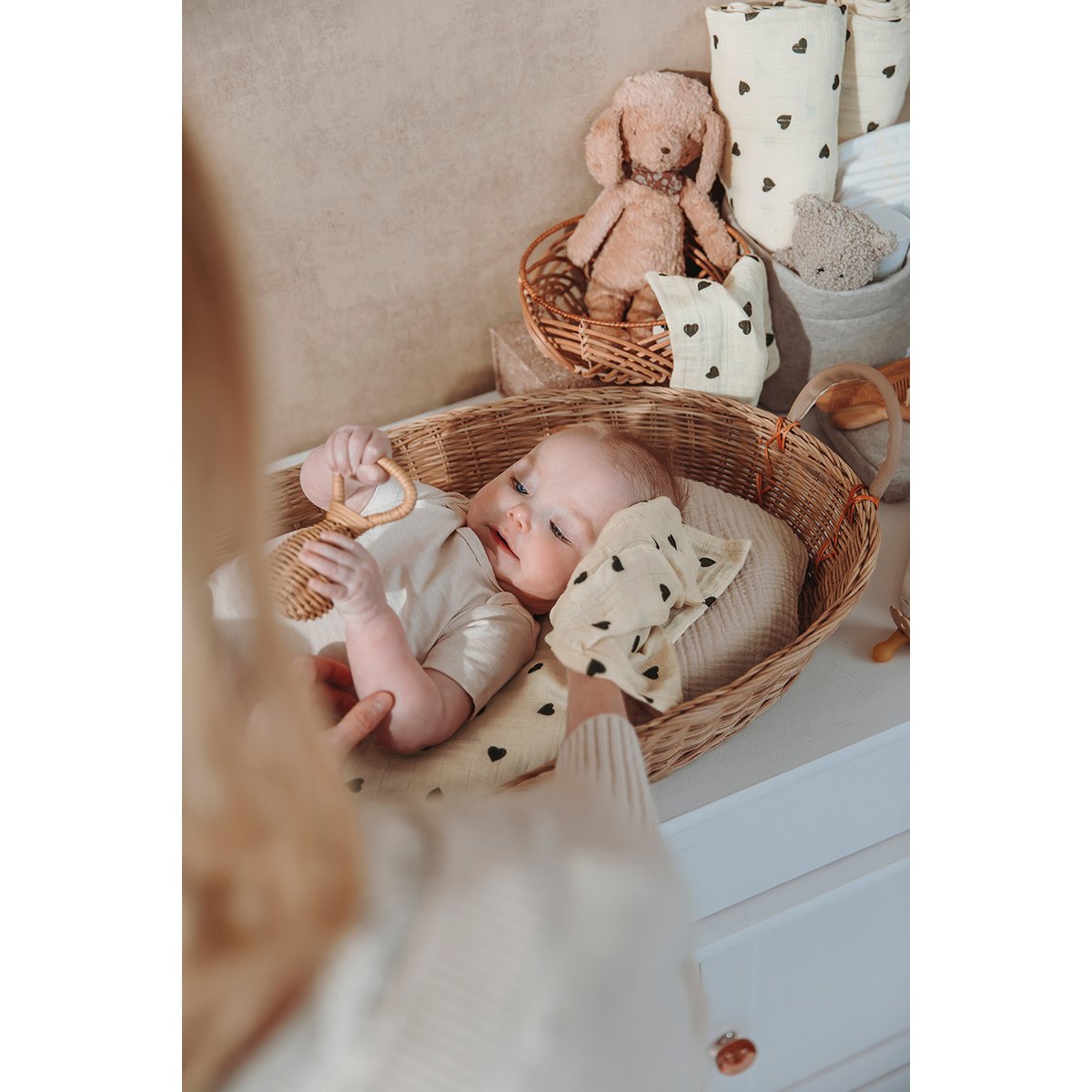 Hydrofiele doeken pre-washed Sweet Heart Soft Sand