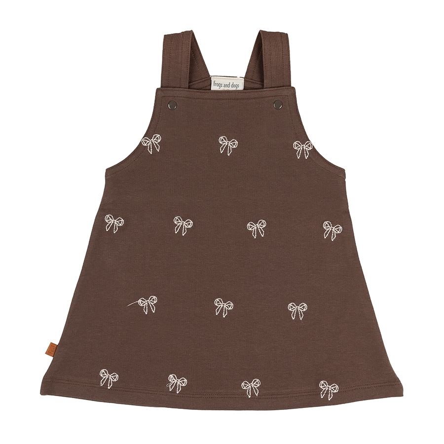 Ballerina Kids Dress Bow | Zegel bruin