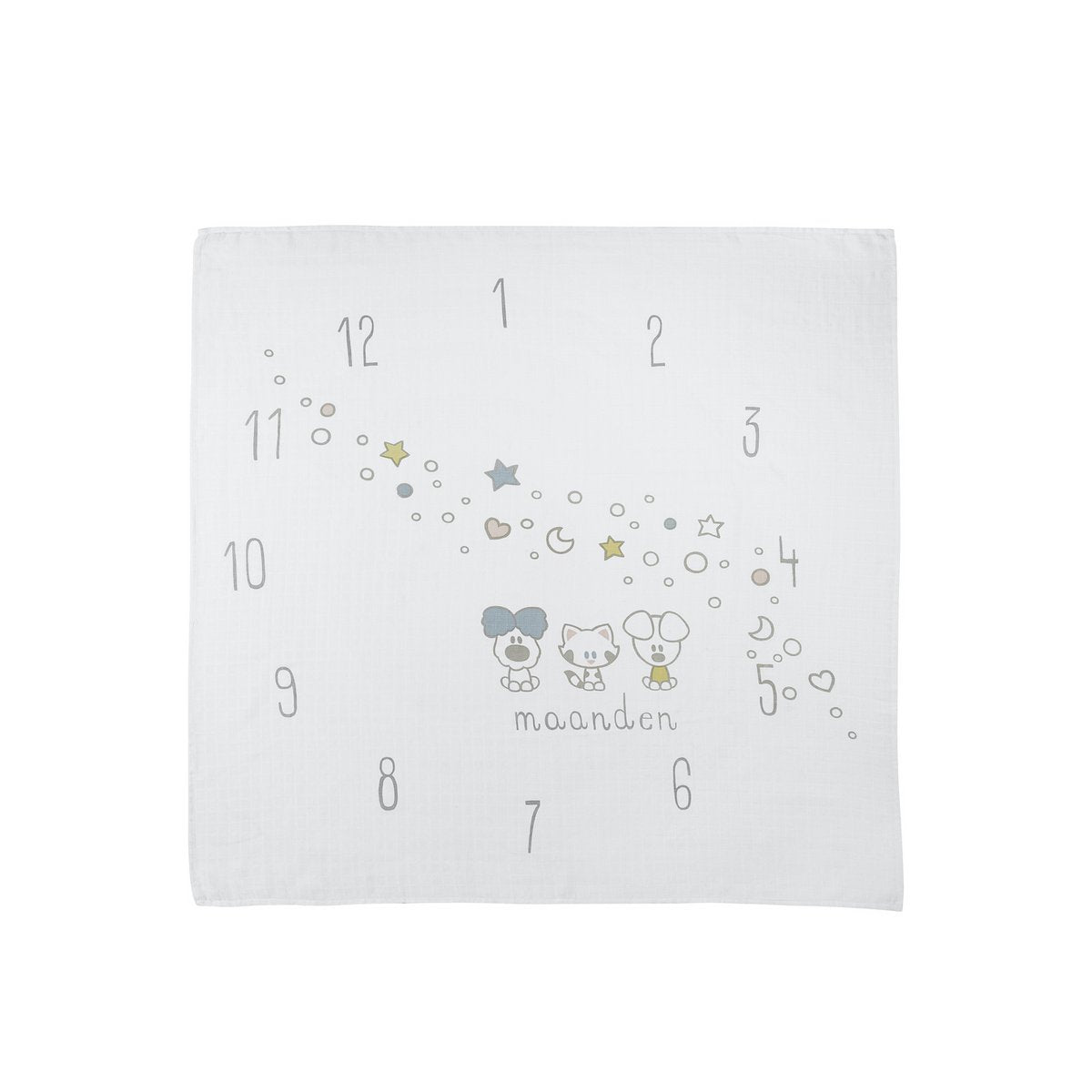 Hydrofiele doeken Woezel & Pip Multicolour 120x120cm - 1-pack