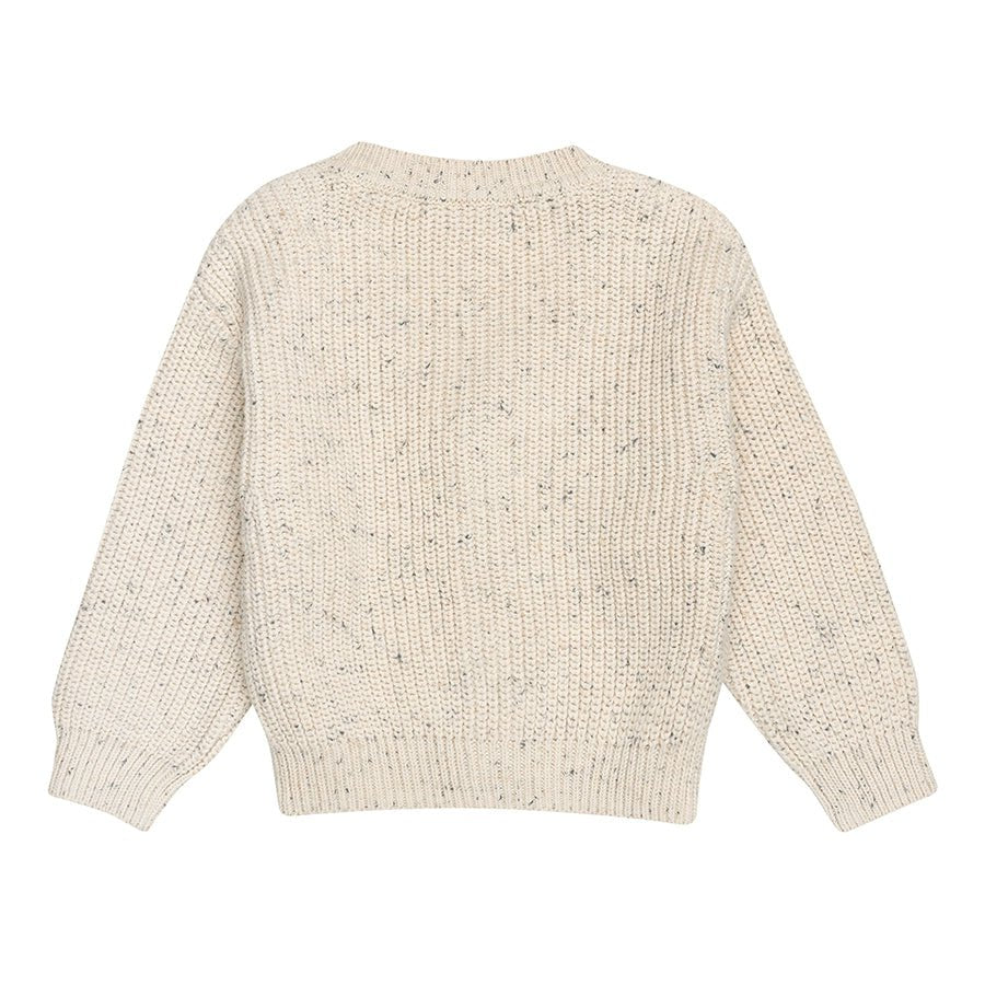 Strooi gebreid vest | Beige