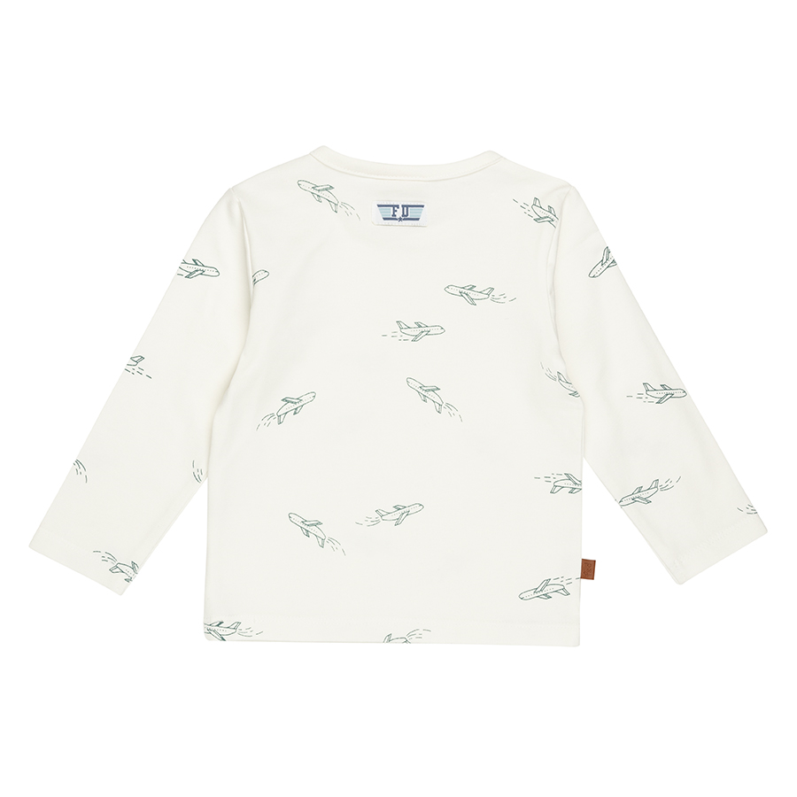 Pilot Club Baby Shirt Airplane | Wit alyssum