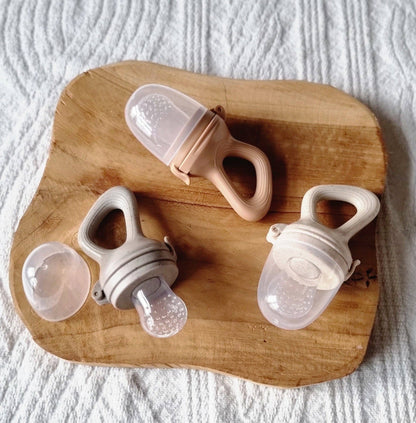 Fruitvoeder Fopspeen - Beige Gestippeld