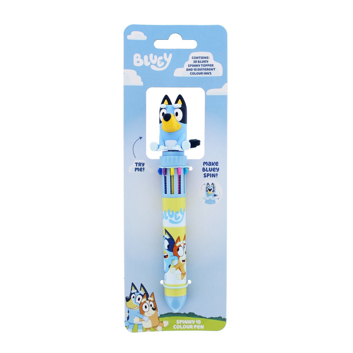 Bluey - Spinny pen 10 in 1