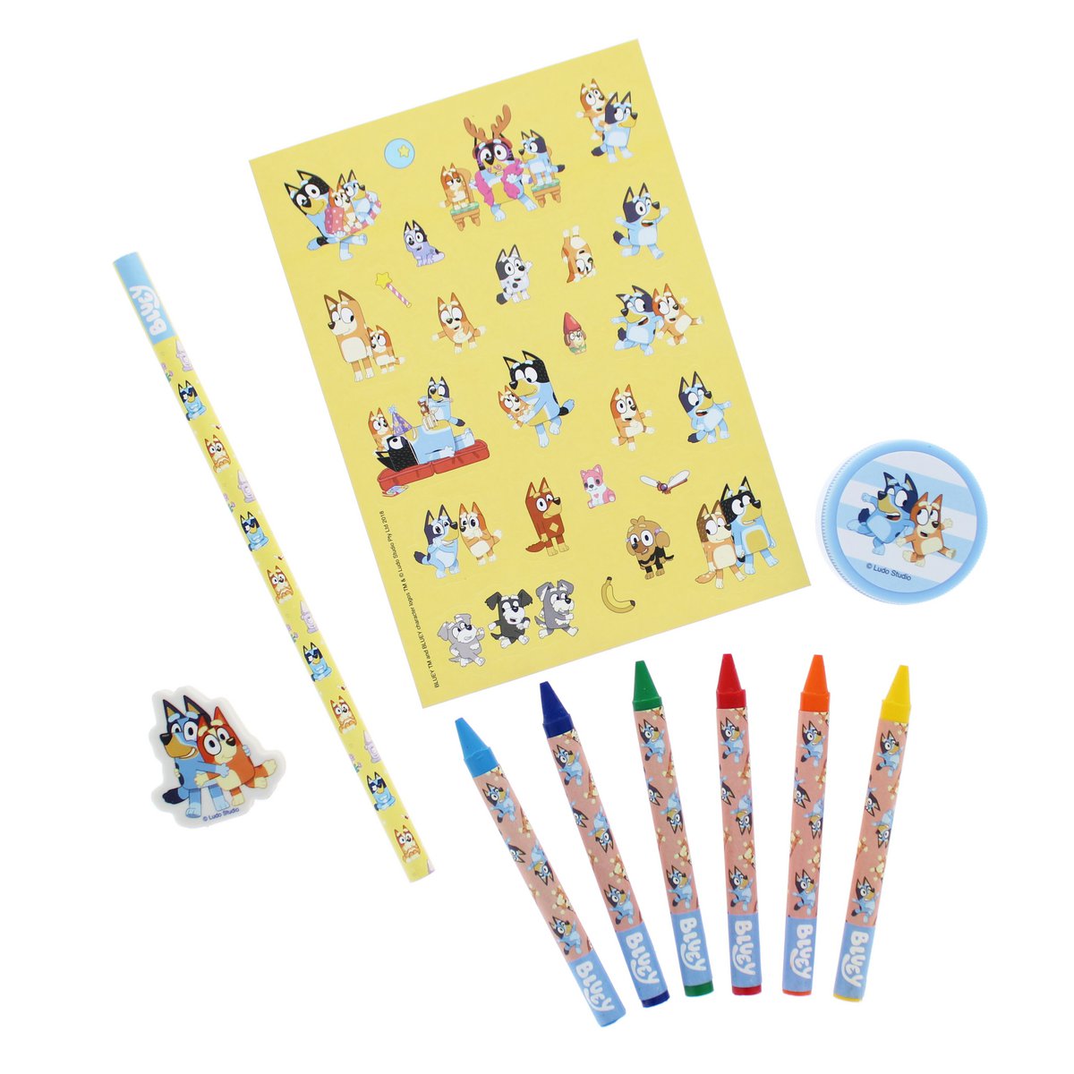 Bluey briefpapierset 12 -delig