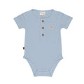 Waffle Romper SS | Forever Blue