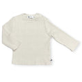 Longsleeve wide rib jersey natural beige