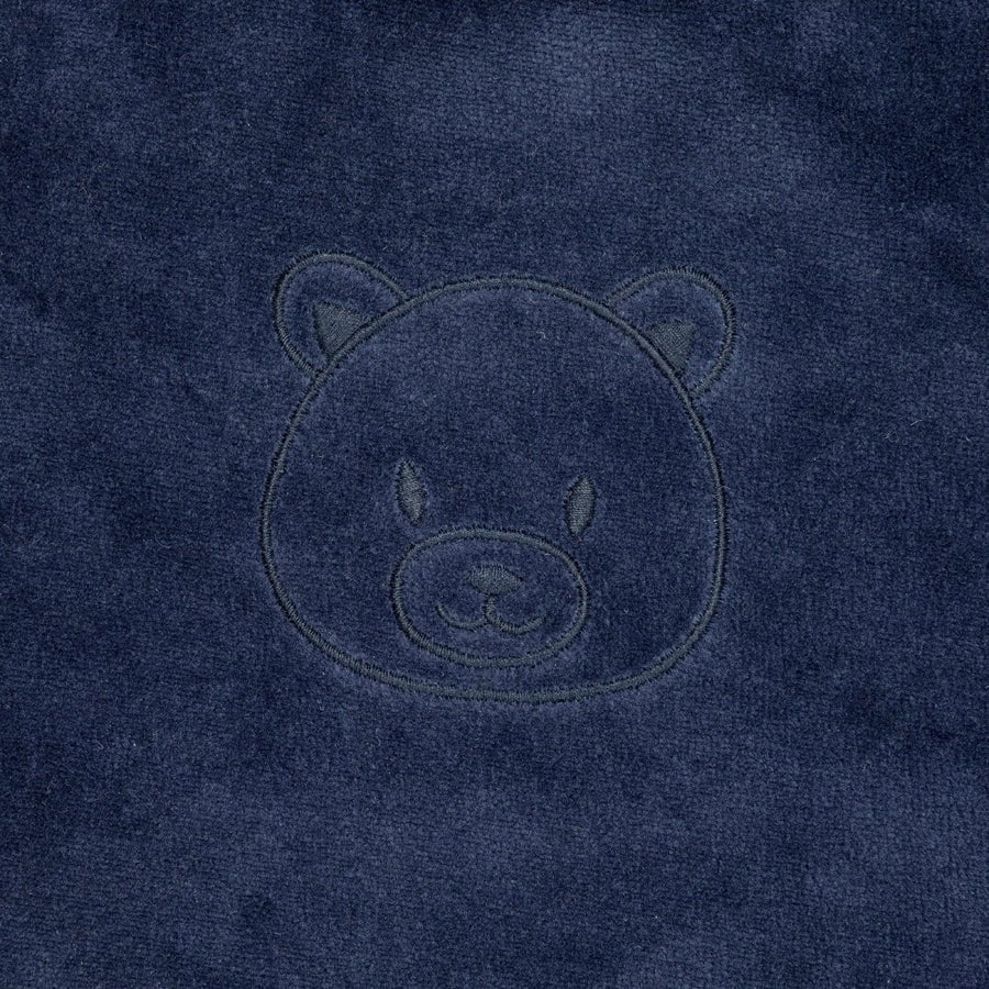 F&D Velours babypyjama | Patriottisch blauw