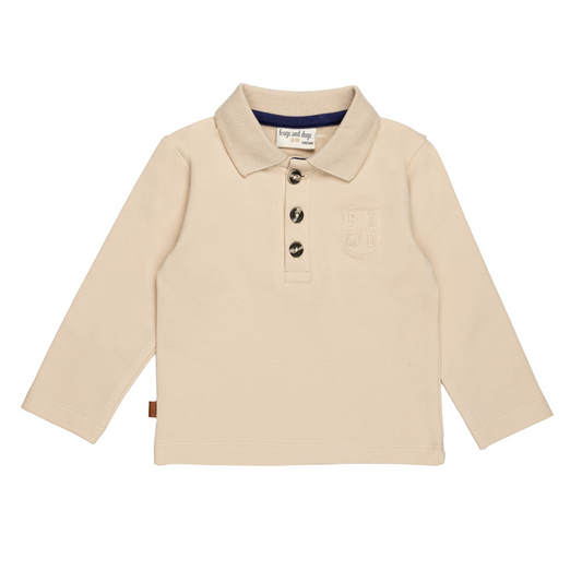 Speel de hele dag Kids Polo Shield | Rookgrijs