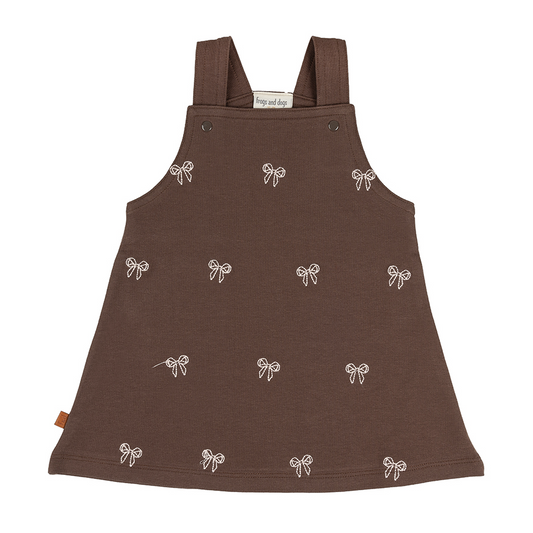 Ballerina Kids Dress Bow | Zegel bruin