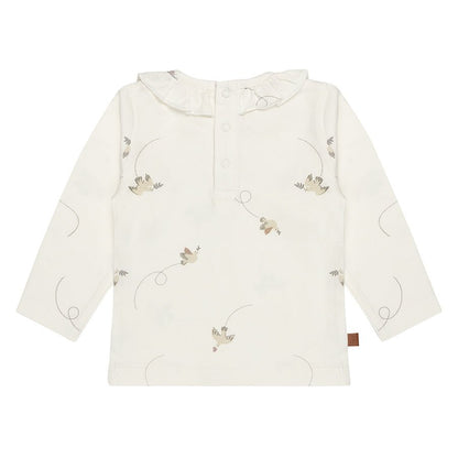 Volg je hart Kinderen shirt ruches kraag | Straalstroom