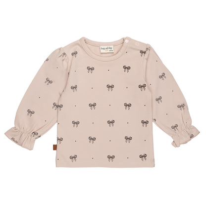 Ballerina Baby Shirt Bow | Sepia Rose