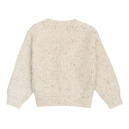 Strooi gebreid vest | Beige