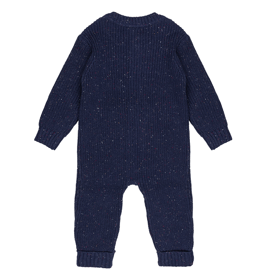 Strooi gebreide onesie | Patriottisch blauw