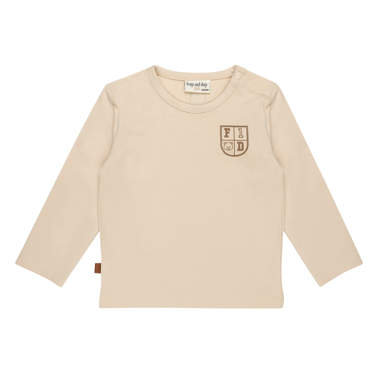 Speel de hele dag Baby Shirt F & D | Rookgrijs