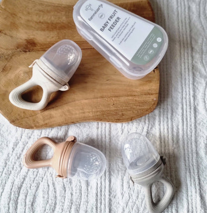 Fruitvoeder Fopspeen - Beige Gestippeld