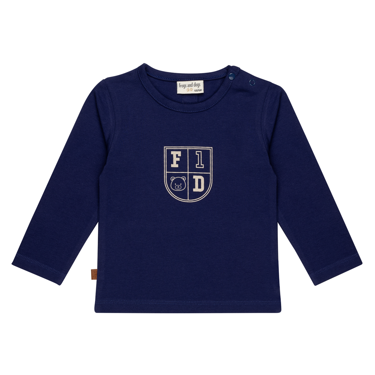 Speel de hele dag Baby Shirt Shield | Patriot blauw