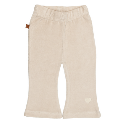 Volg je hart Baby Velvet Pants | Zilvergrijs