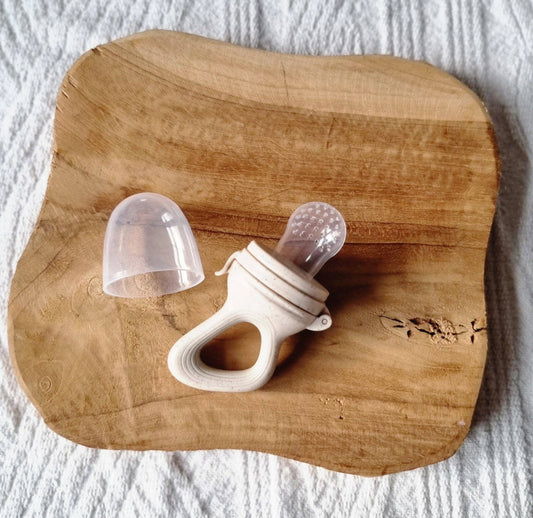 Fruitvoeder Fopspeen - Beige Gestippeld