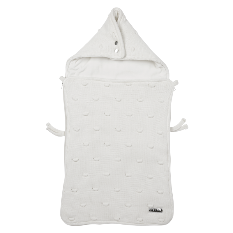 Voetenzak Knots velvet Offwhite