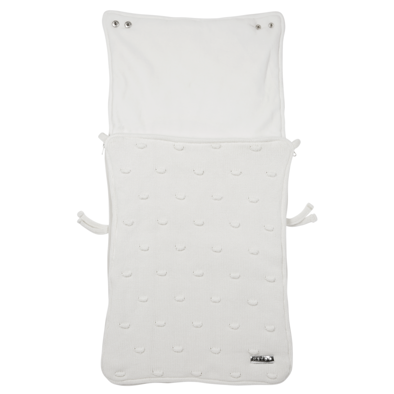 Voetenzak Knots velvet Offwhite