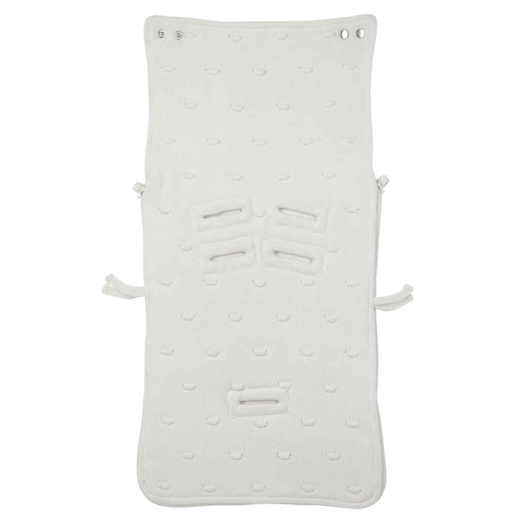 Voetenzak Knots velvet Offwhite