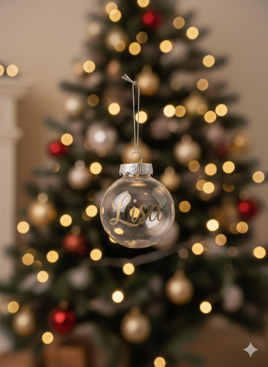 Kerstbal met naam
