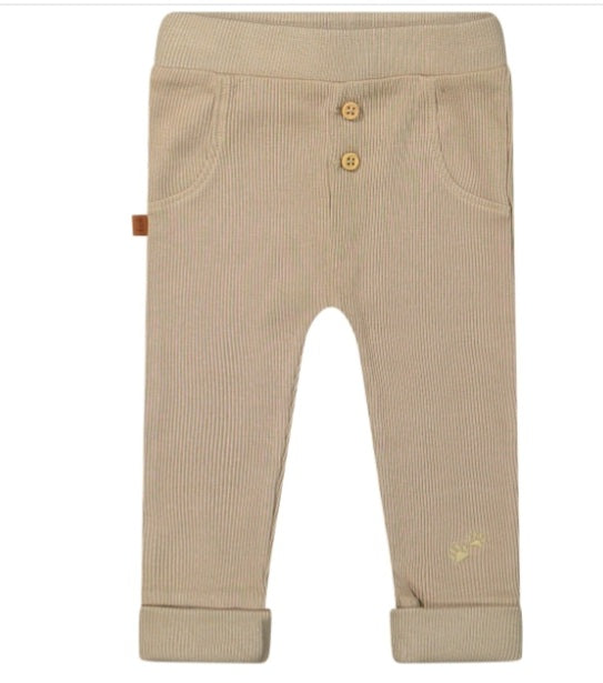 Frogs and dogs - broek - taupe - katoen - maat 68
