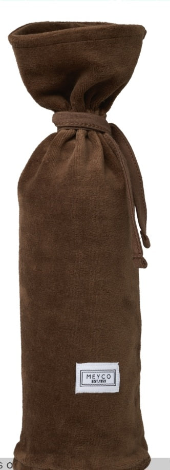 Meyco baby uni velvet kruikenzak - chocolate